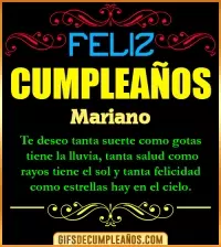 GIF Frases de Cumpleaños Mariano
